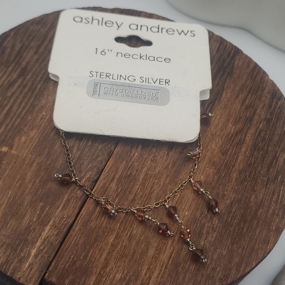 N3038 nwt Swarovski sterling silver chandelier designer necklace new
